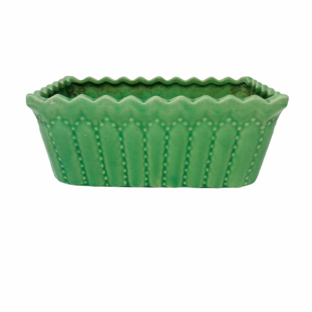 Vintage California Pottery Seafoam Green Planter